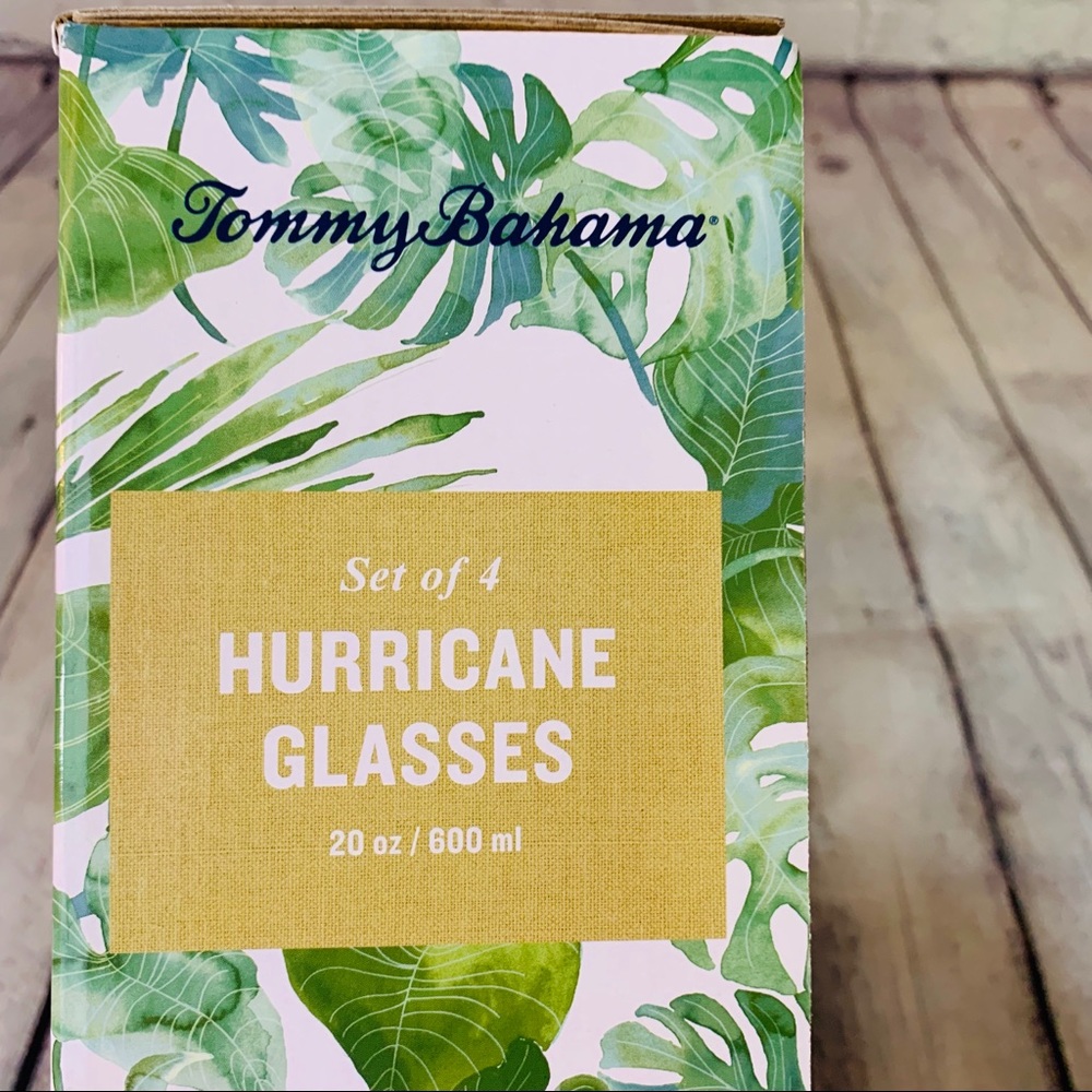 Tommy Bahama | Blue Hurricane Set of 4 Glasses - Picture 3 of 3